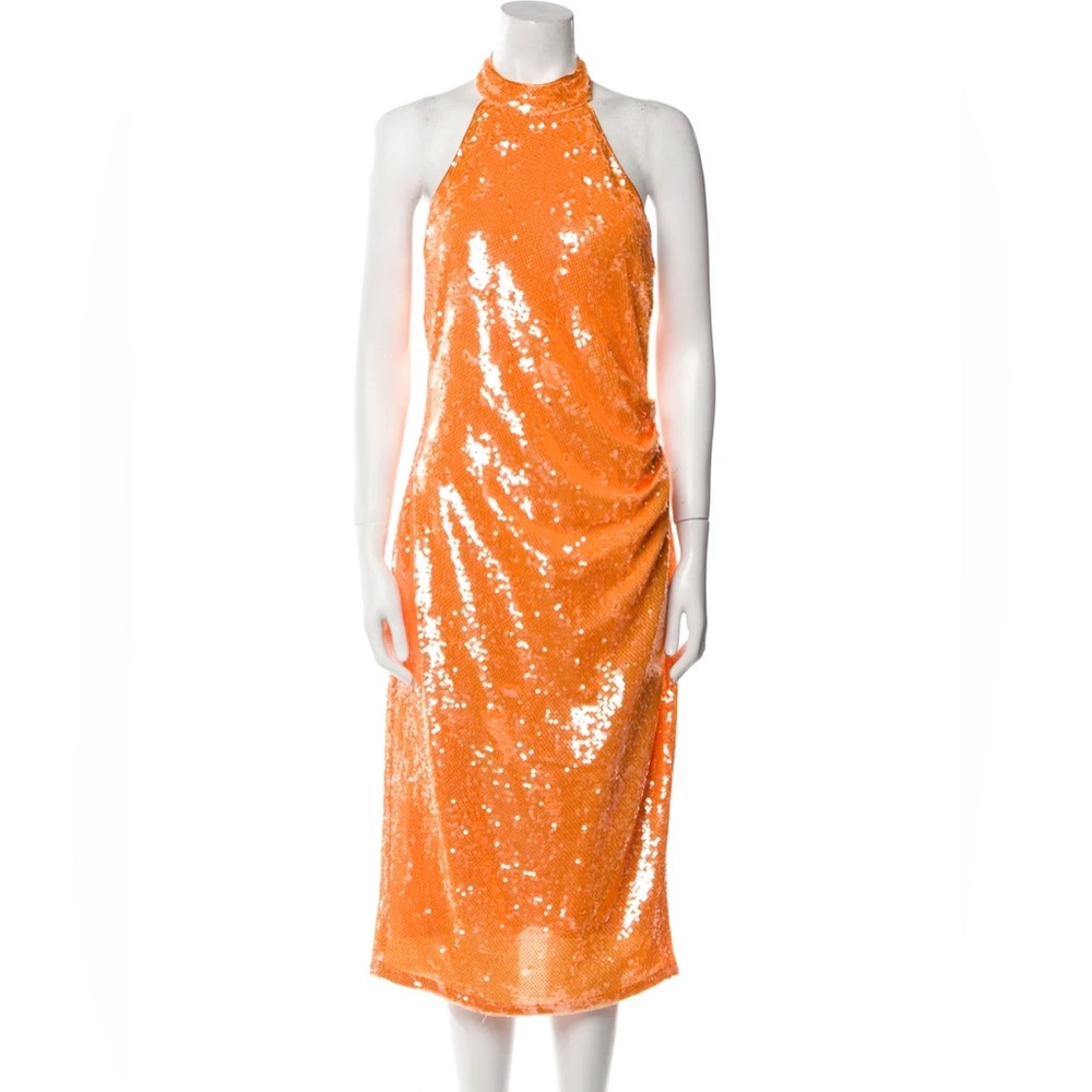 Caroline Constas Halterneck Midi Length Dress